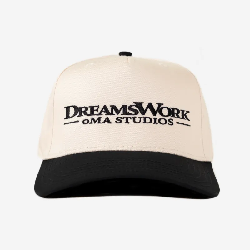 DREAMSWORK CURVED BRIM HAT (CREAM) made by oMA Studios