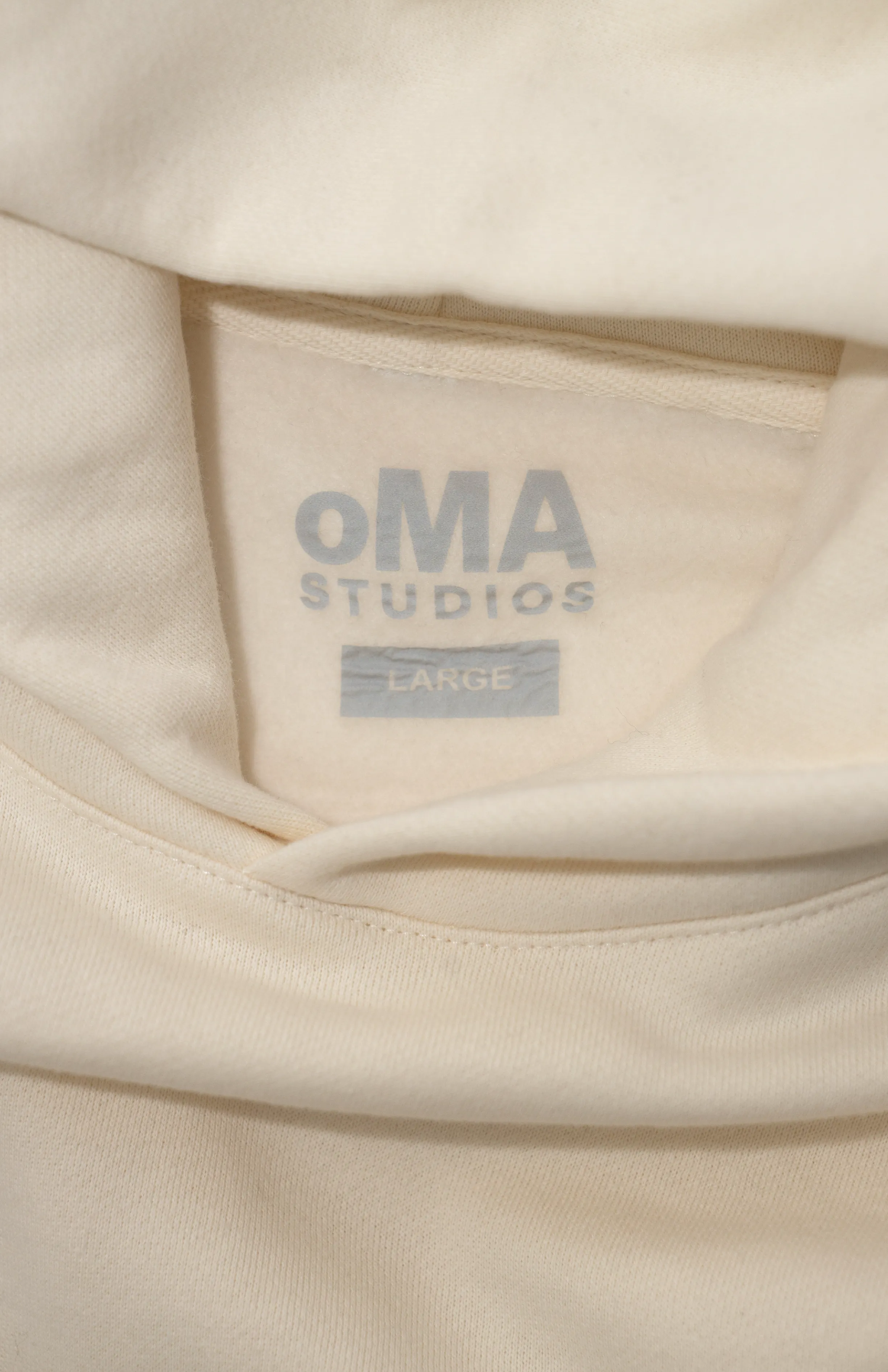 MINI LOGO HOODIE (CREAM) sold by oMA Studios product image thumbnail 5