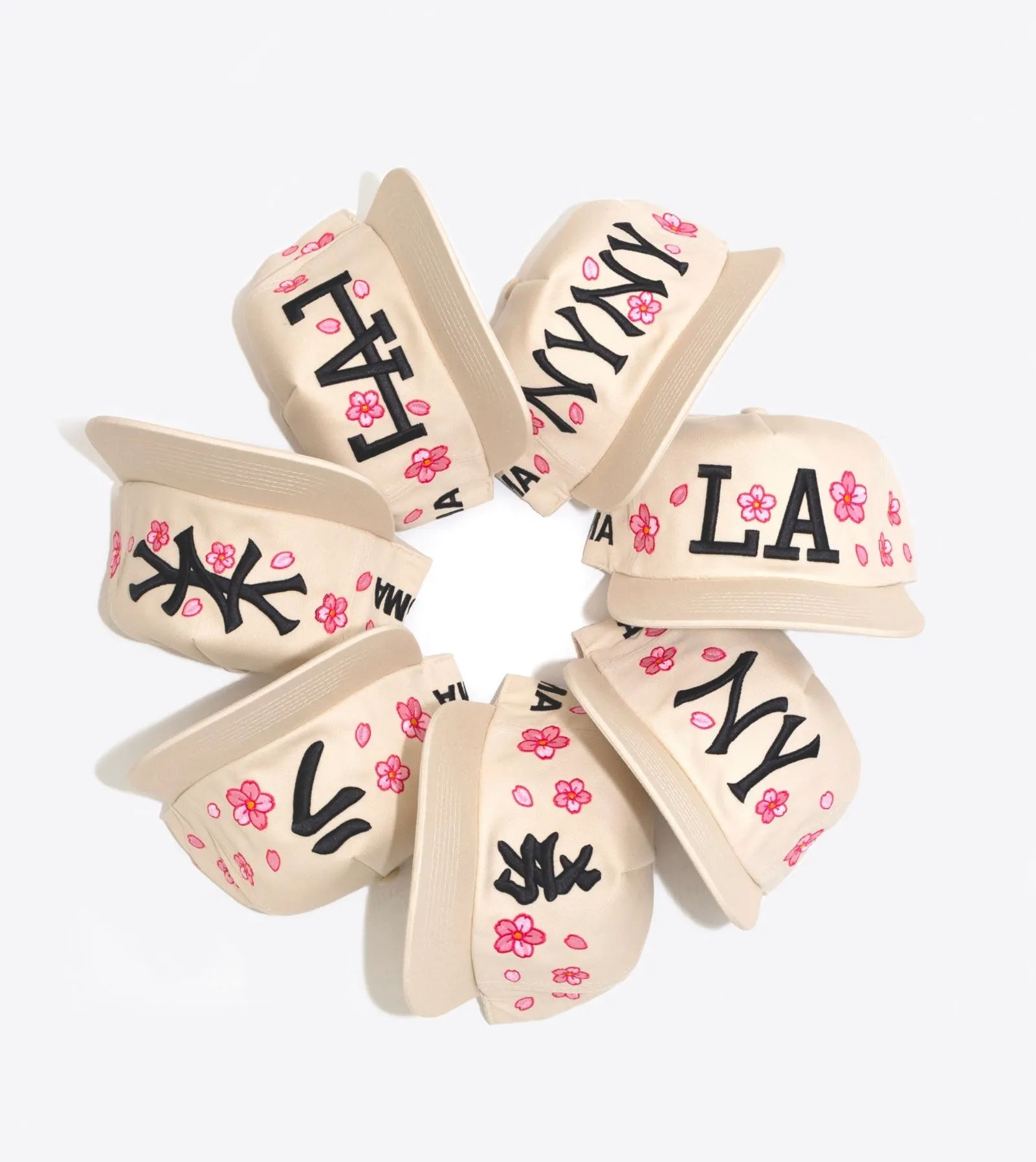 LA KATAKANA CHERRY BLOSSOM HAT (CREAM) sold by oMA Studios product image thumbnail 5