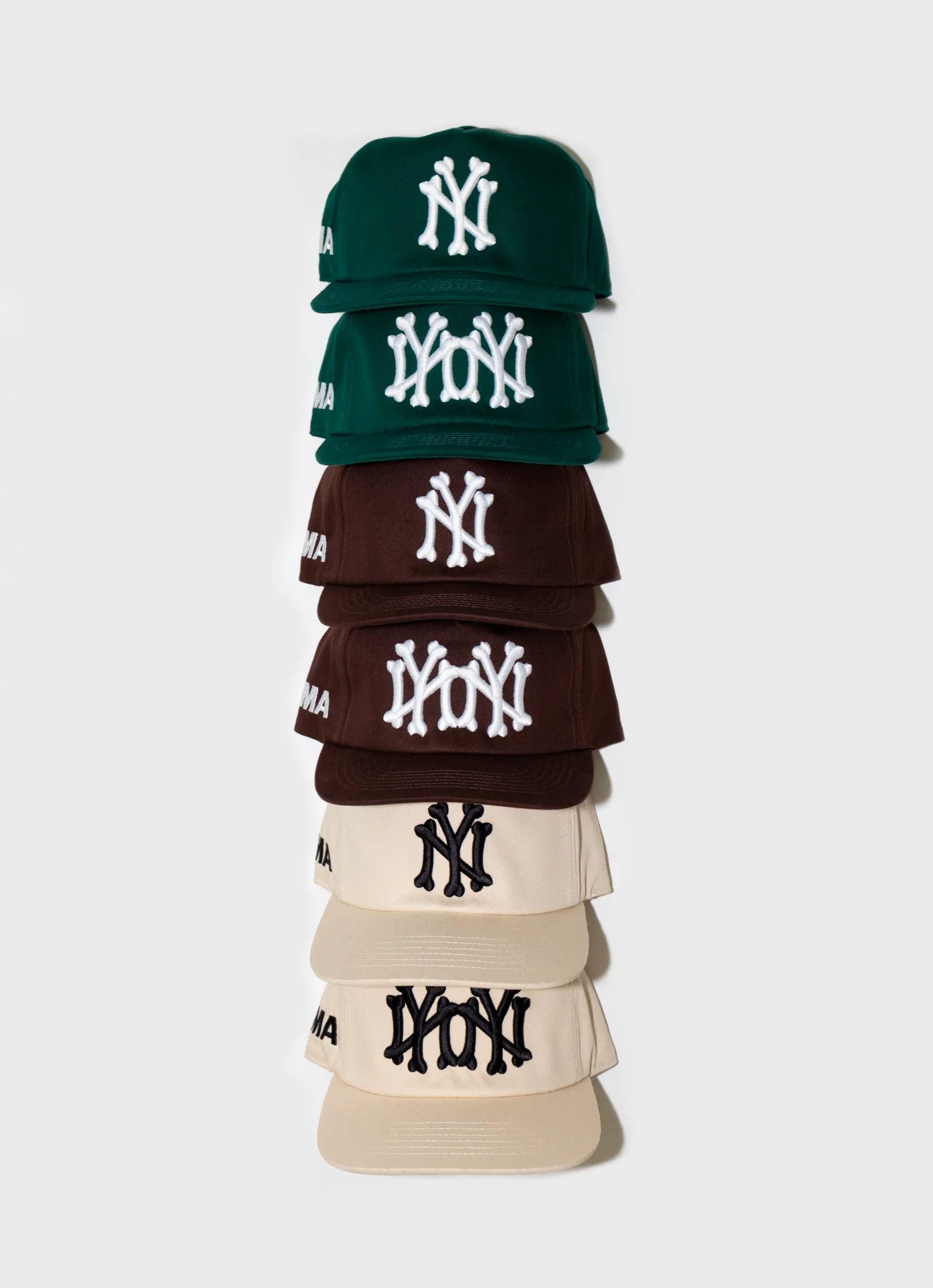 NY BONES HAT (CREAM) sold by oMA Studios product image thumbnail 5