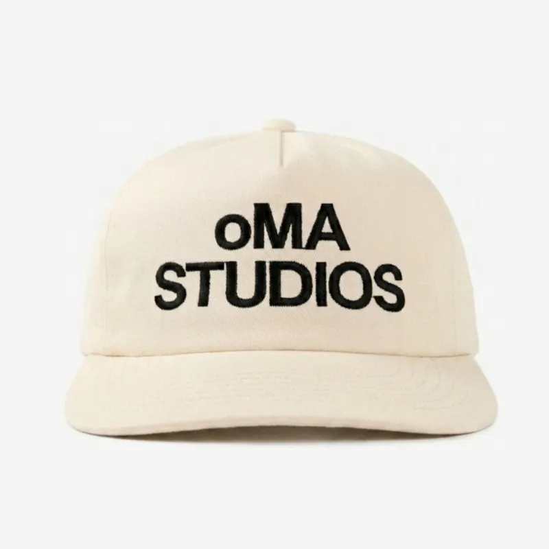 oMA STUDIOS TYPOGRAPHY HAT (CREAM) made by oMA Studios
