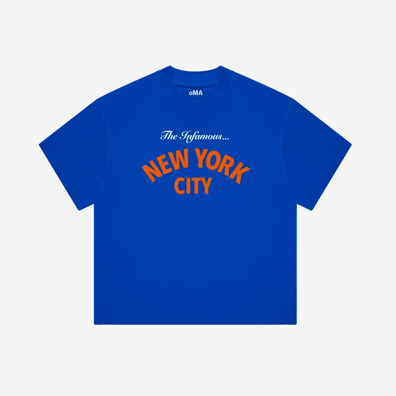 THE INFAMOUS... NYC SHIRT (BLUE) made by oMA Studios