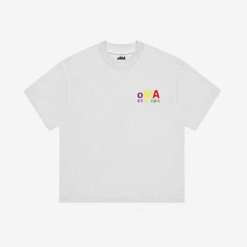 LoGo SHIRT (5 BoRoUGHS WHITE) made by oMA Studios