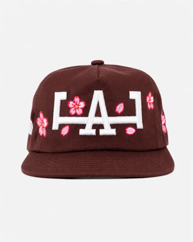 LoS ANGELES CHERRY BLoSSoM HAT (BRoWN) made by oMA Studios