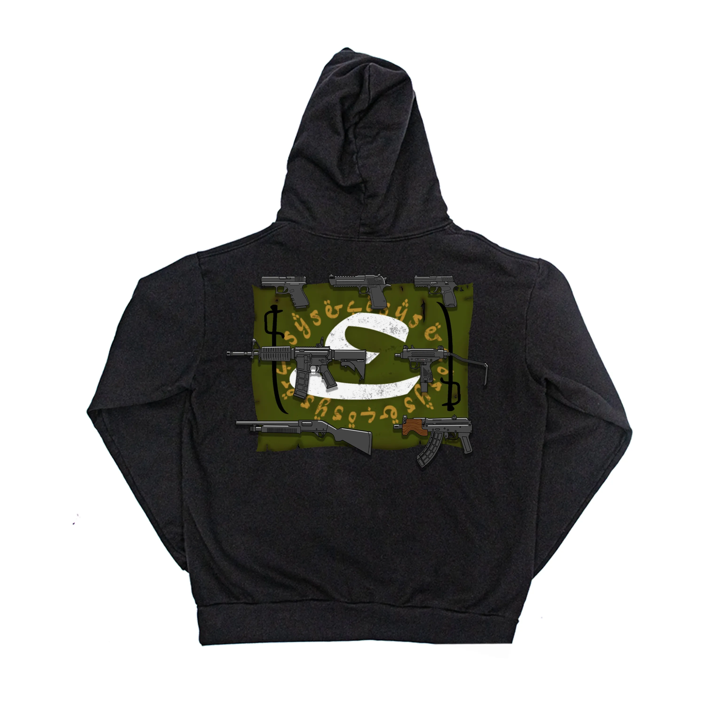 Skull Shooter Hoodie Black sold by Ecosys LA product image thumbnail 2