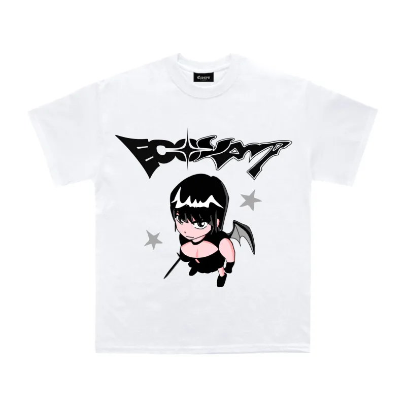 Vampire Girl Tee White sold by Ecosys LA