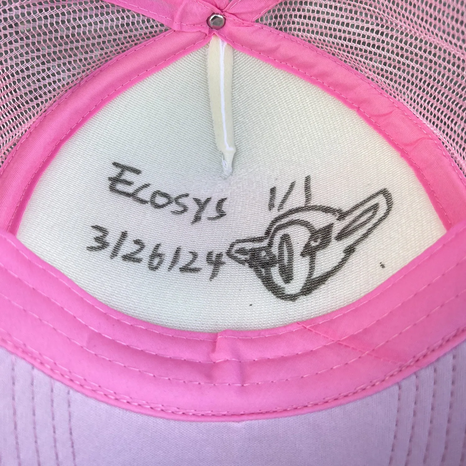 * 1/1 SAMPLE* Trucker Hat Pink sold by Ecosys LA product image thumbnail 3