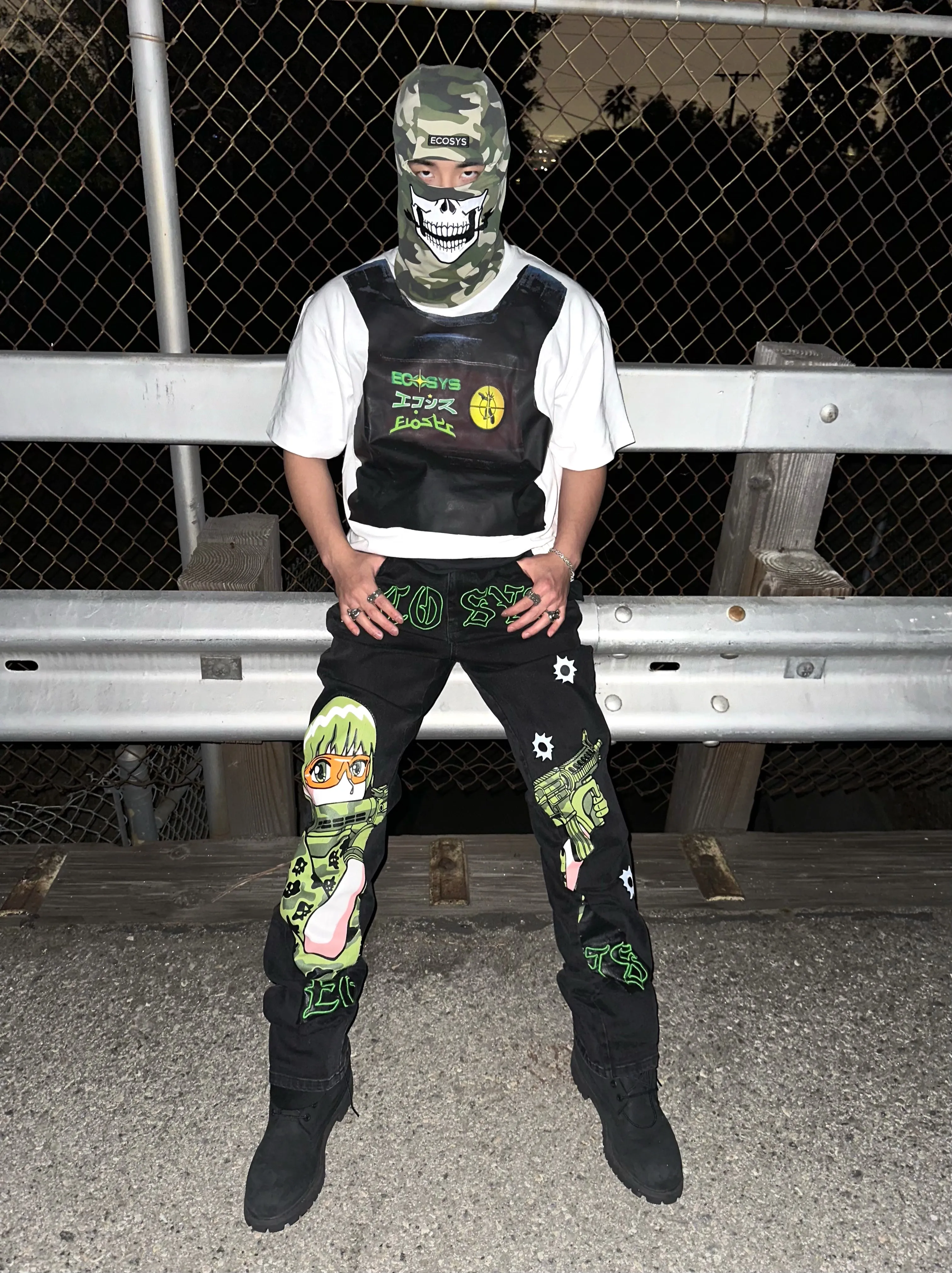 *1/1 Sample* Camo Skull Ski Mask sold by Ecosys LA product image thumbnail 2