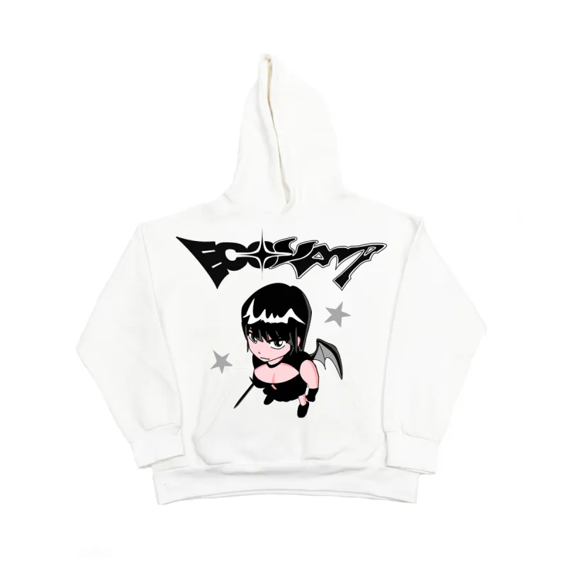 Vamprie Gril Hoodie Cream White sold by Ecosys LA
