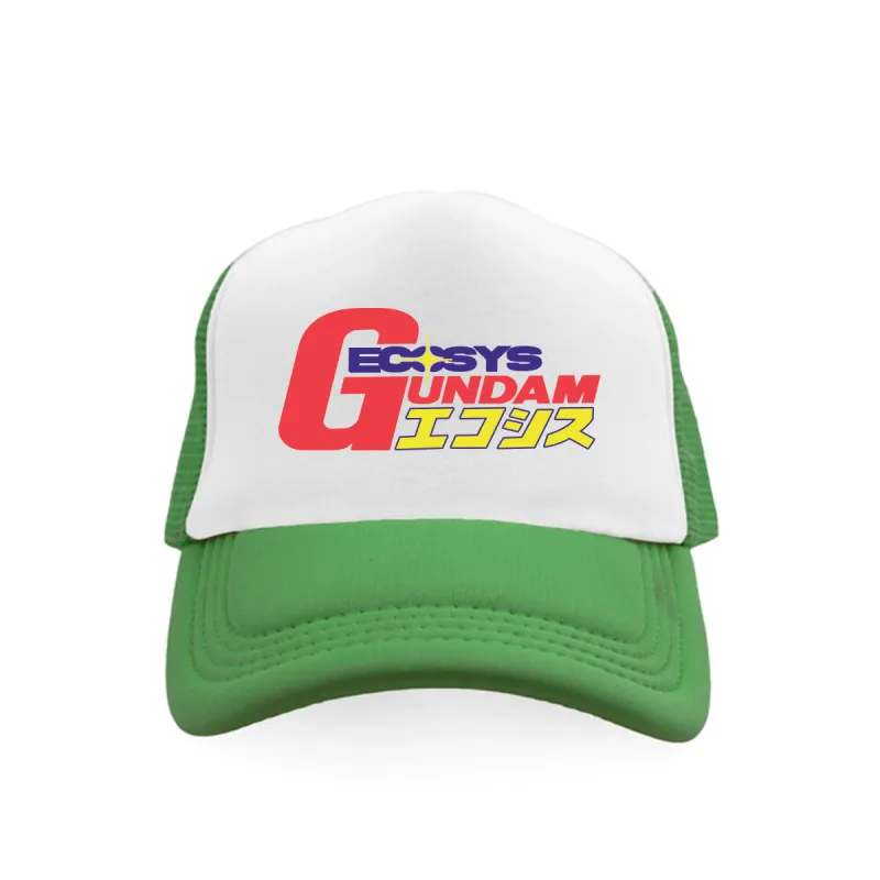*SAMPLE* Gundam Trucker Hat Green sold by Ecosys LA