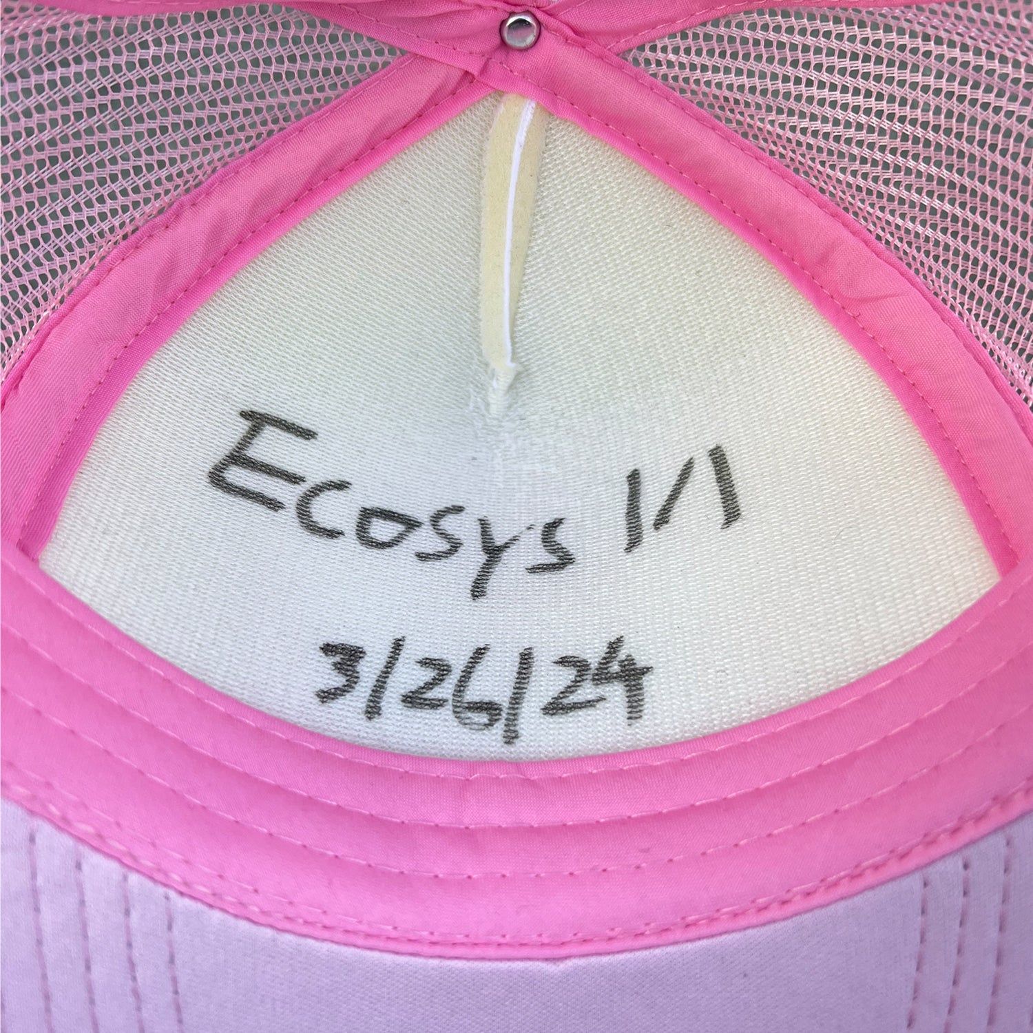 * 1/1 SAMPLE* Trucker Hat Pink sold by Ecosys LA product image thumbnail 2