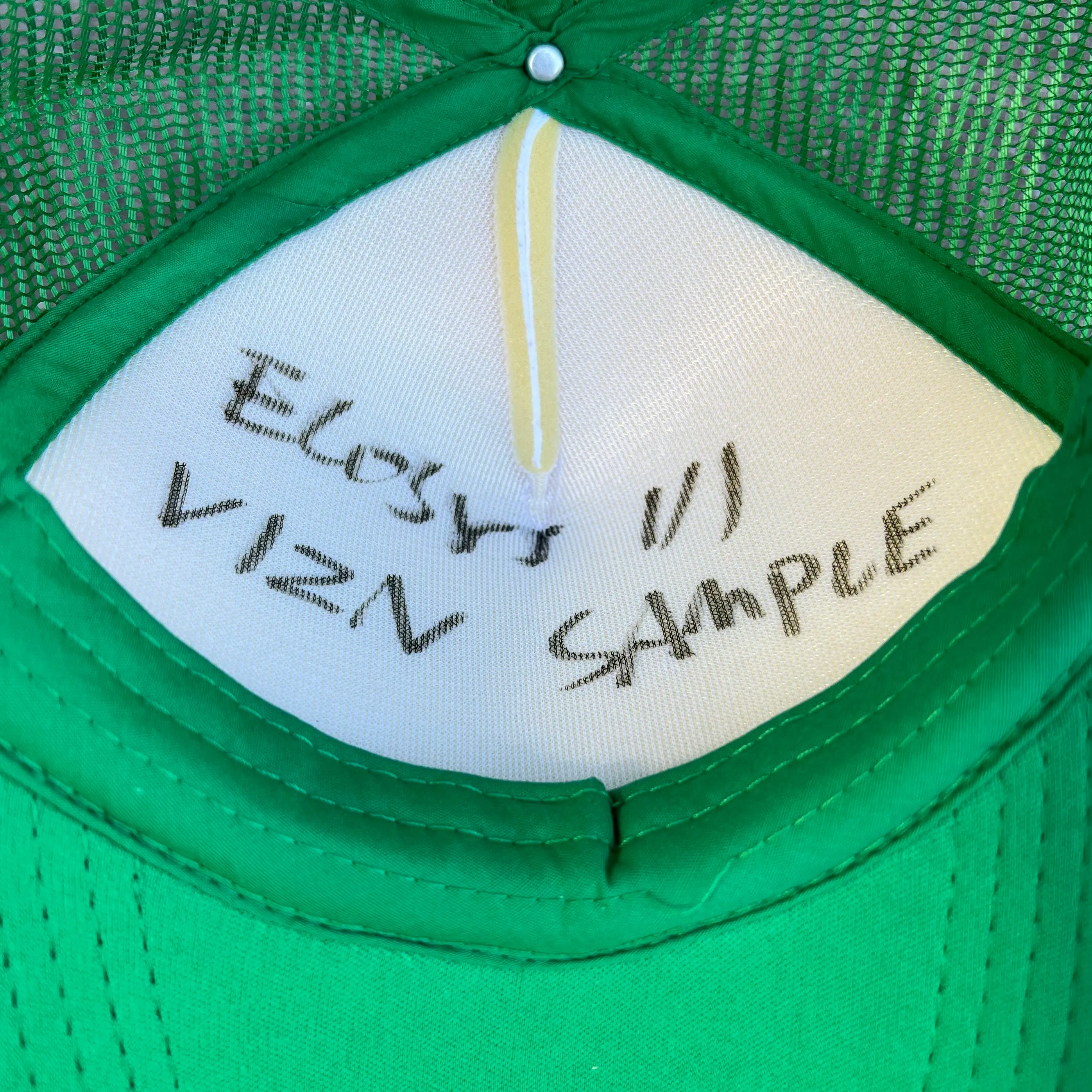 * 1/1 SAMPLE* Trucker Hat Green sold by Ecosys LA product image thumbnail 3