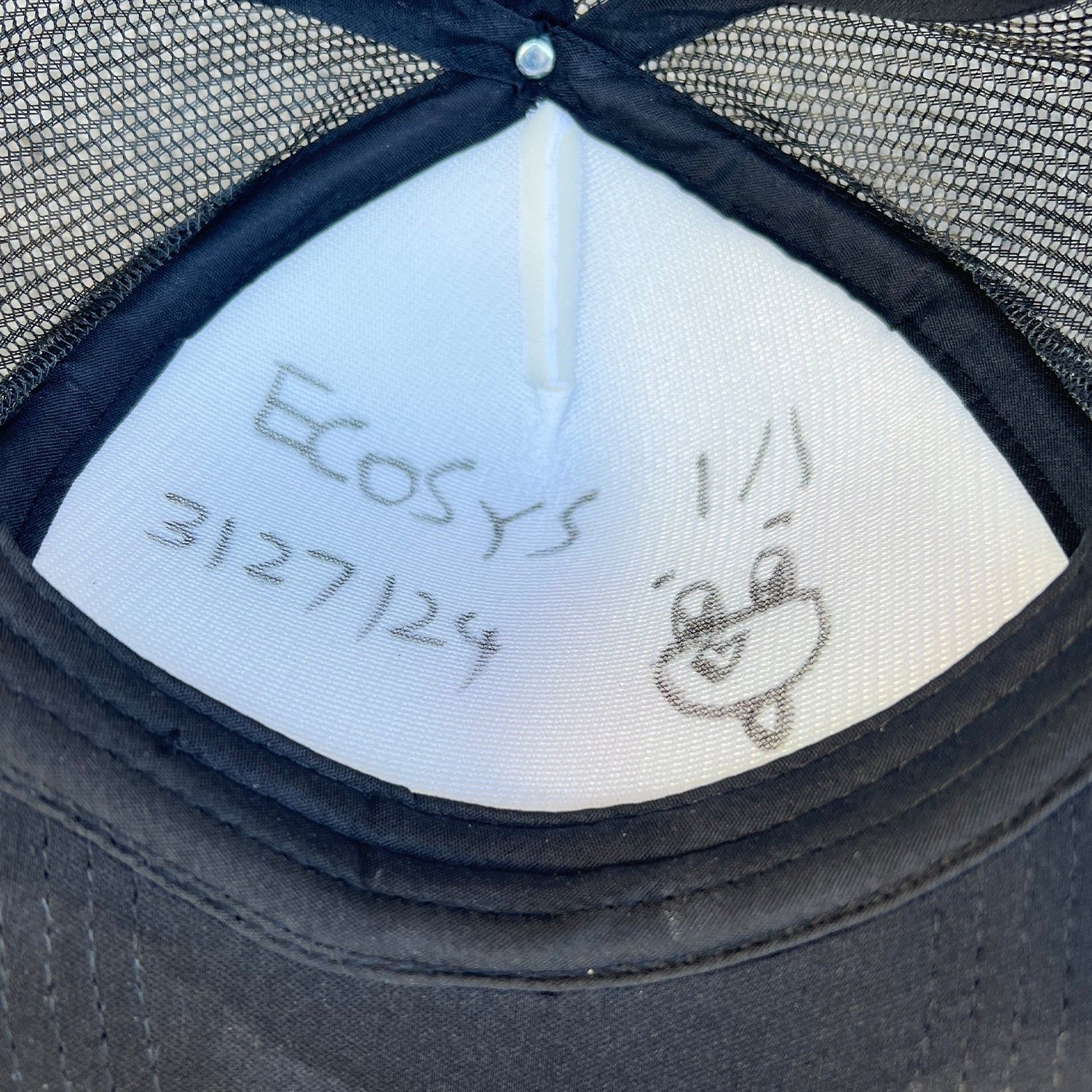 * 1/1 SAMPLE* Trucker Hat Black sold by Ecosys LA product image thumbnail 3