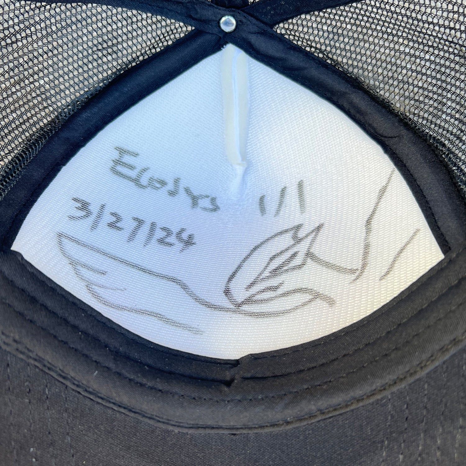 * 1/1 SAMPLE* Trucker Hat Black sold by Ecosys LA product image thumbnail 3