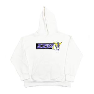 Gundam Logo Hoodie Cream White sold by Ecosys LA