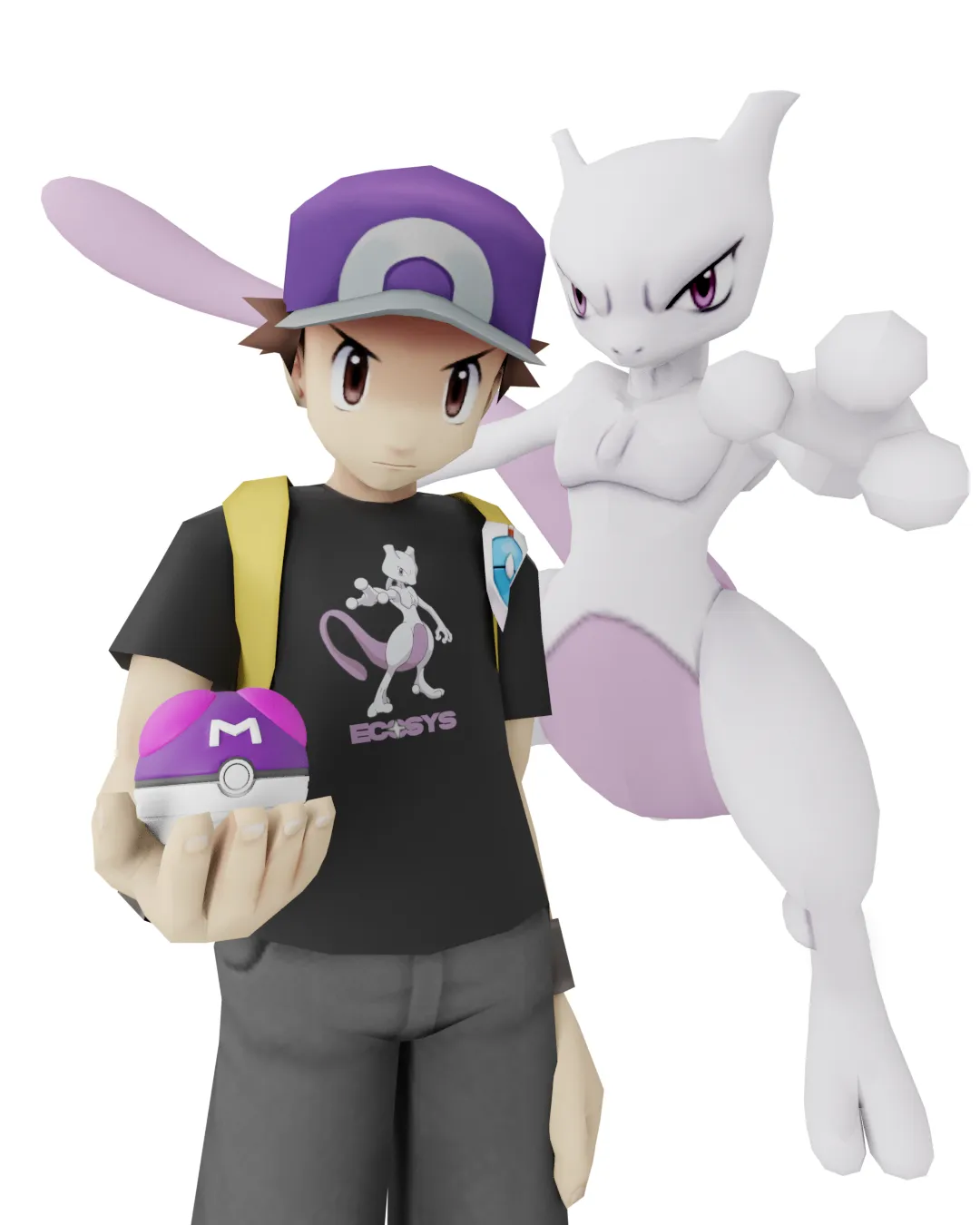 *Sample* Mewtwo Tee sold by Ecosys LA product image thumbnail 3