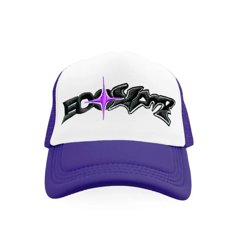 Ecosys Vampire Logo Trucker Hat Purple sold by Ecosys LA