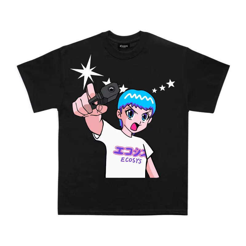 Star Gun Girl Tee sold by Ecosys LA