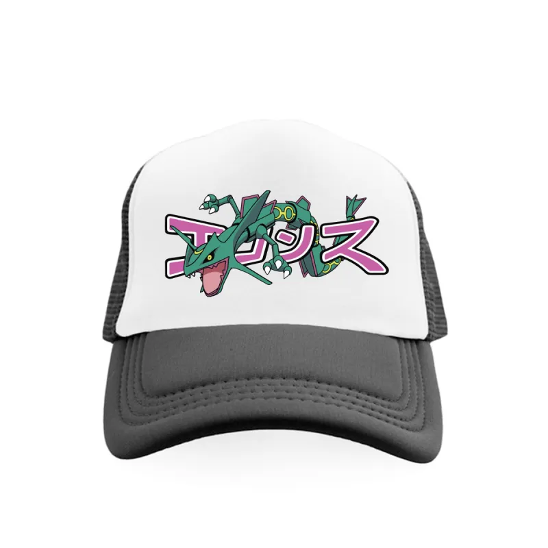 *SAMPLE* Rayquaza Trucker Hat Black sold by Ecosys LA