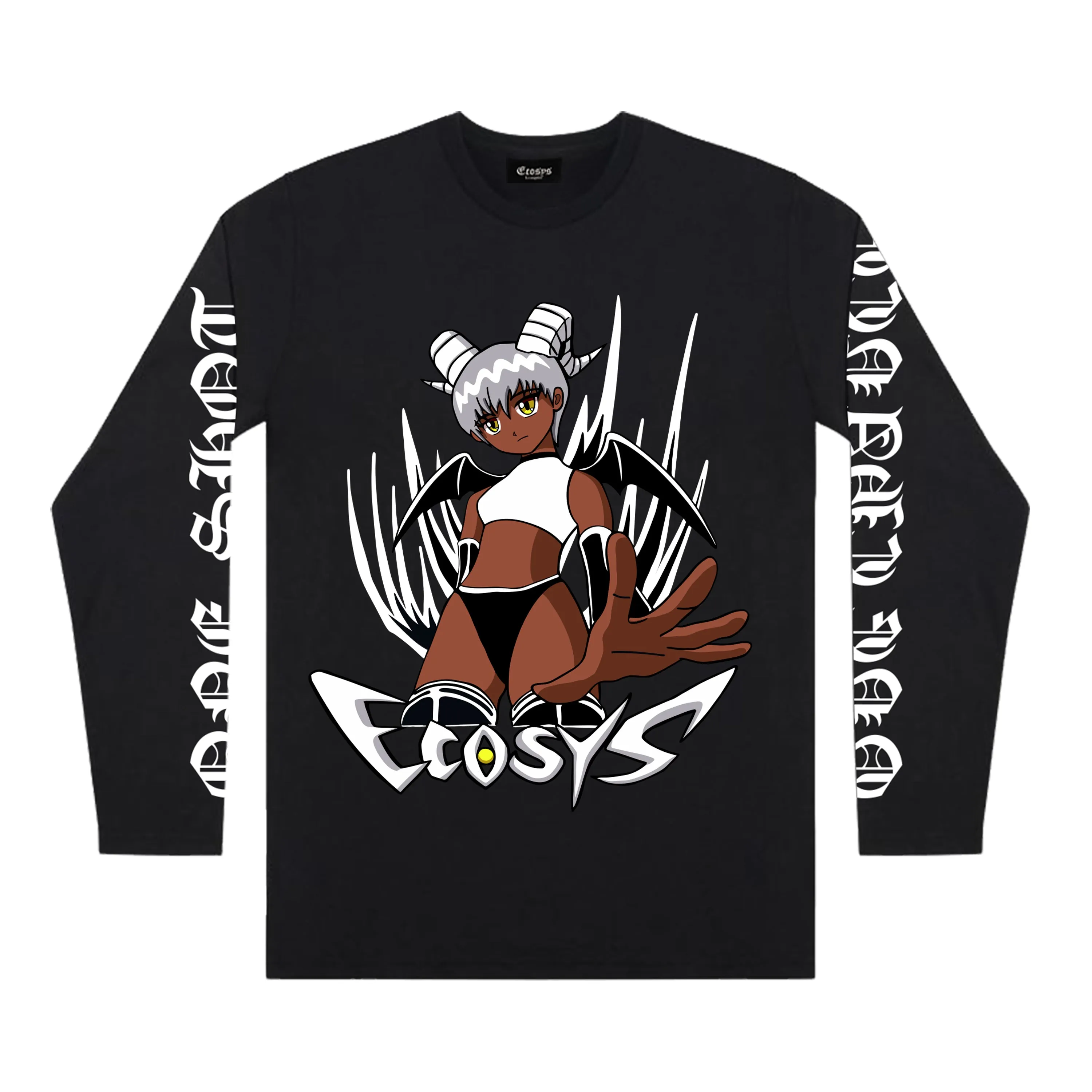 Demon Girl Long Sleeve Black sold by Ecosys LA