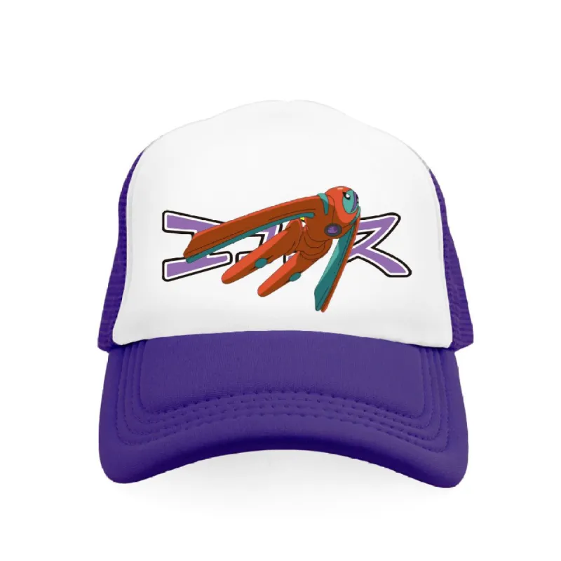 *SAMPLE* Deoxys Trucker Hat Purple sold by Ecosys LA
