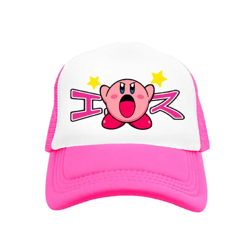 *SAMPLE* Kirby Trucker Hat Hot Pink sold by Ecosys LA