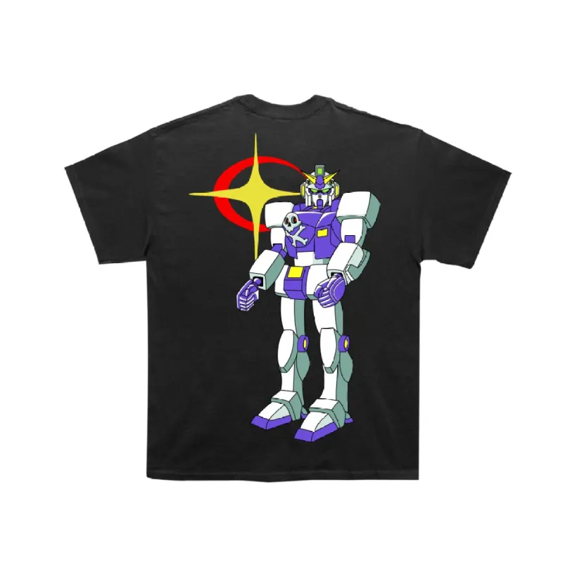 Skull Gundam Tee Black sold by Ecosys LA