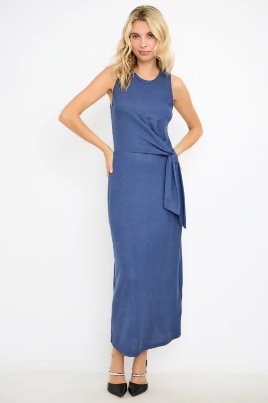 Seraphina Side-Tie Knit Maxi Dress sold by West k