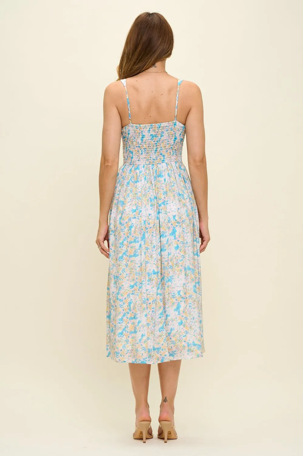 Aviana Smocked Back Midi Dress sold by West k product image thumbnail 3