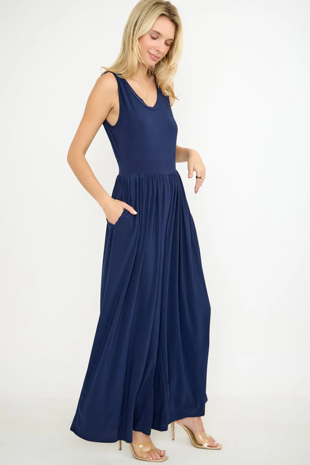 Janina Sleeveless Knit Jumpsuit sold by West k product image thumbnail 2