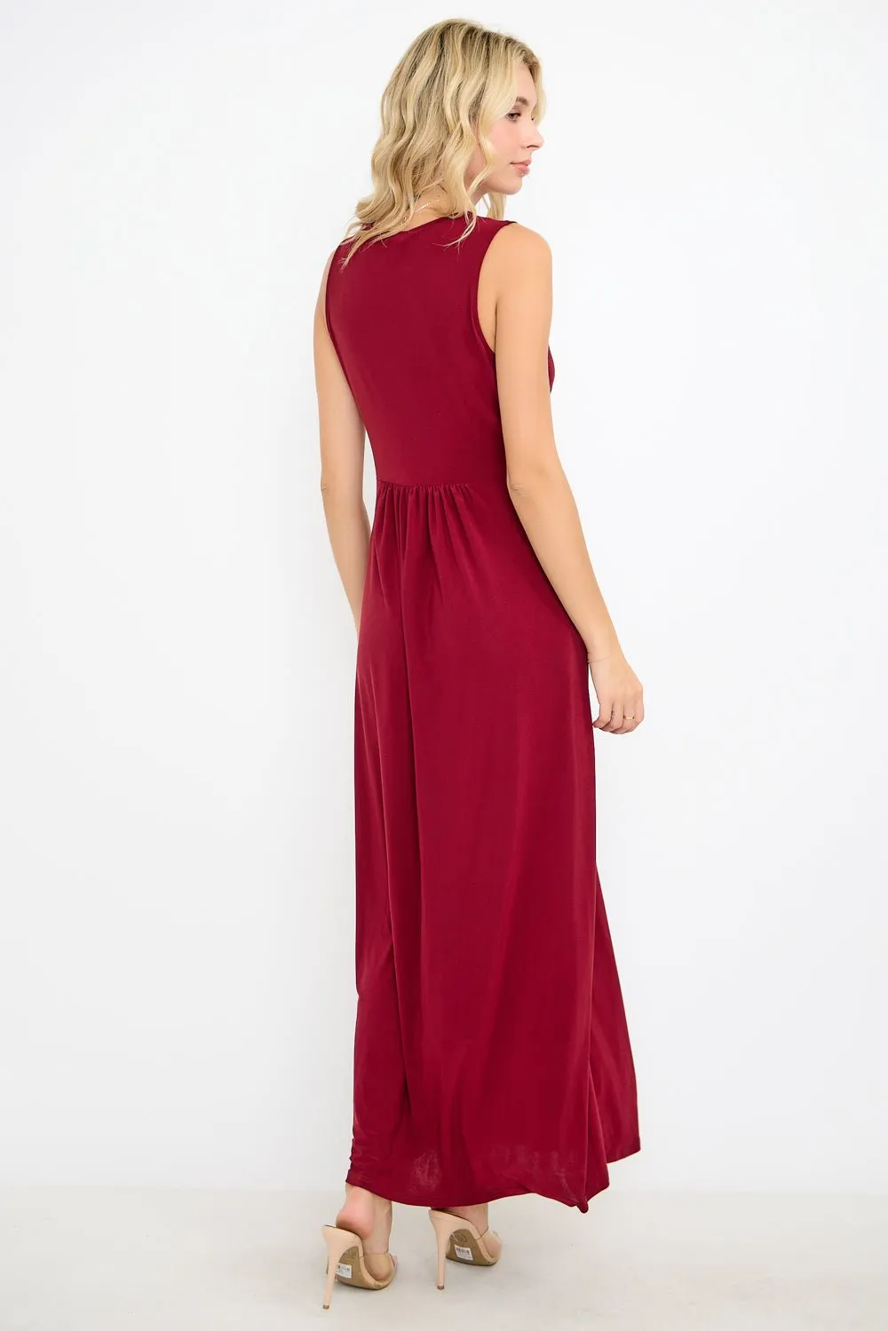 Rita Sleeveless V neckline Midi Dress sold by West k product image thumbnail 3