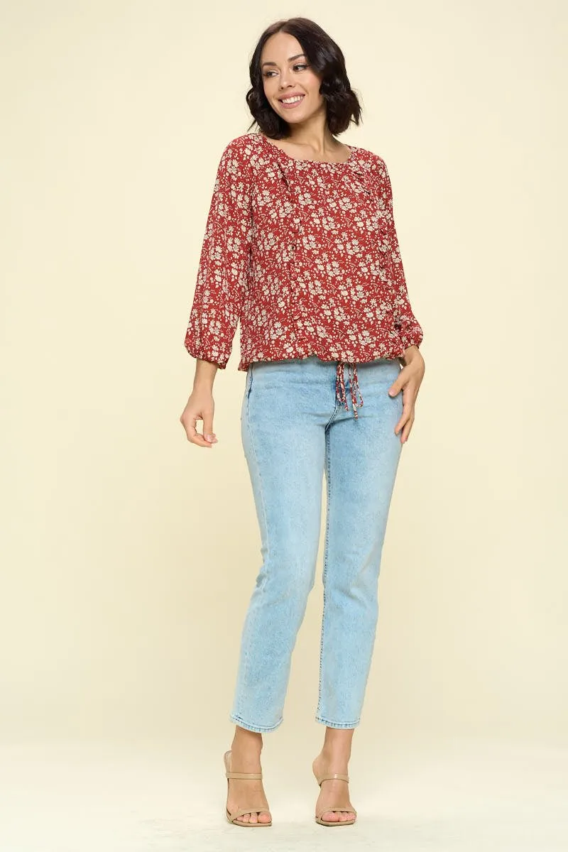 Jessica Round Neck Blouse sold by West k product image thumbnail 4