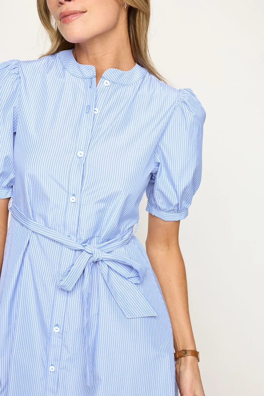 Natalie S/S Button Down Mini Shirt Dress sold by West k product image thumbnail 5