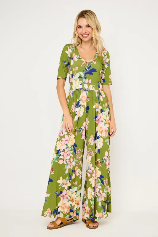 Jana Printed Knit Jumpsuit sold by West k