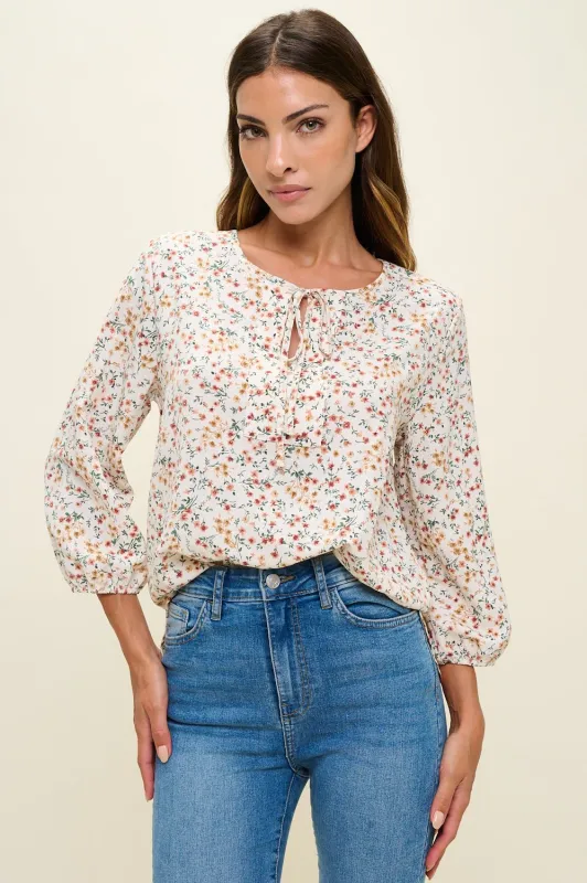 Sophia Printed Blouse made by West k