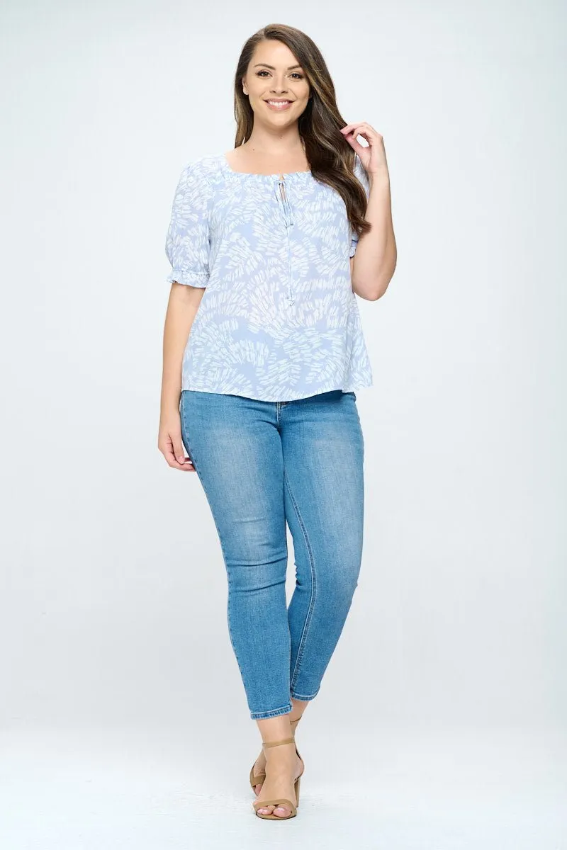 Juliet Plus Size Ruffle Sleeve Blouse sold by West k product image thumbnail 4