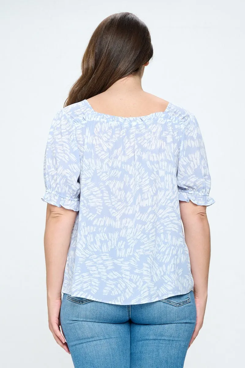 Juliet Plus Size Ruffle Sleeve Blouse sold by West k product image thumbnail 3