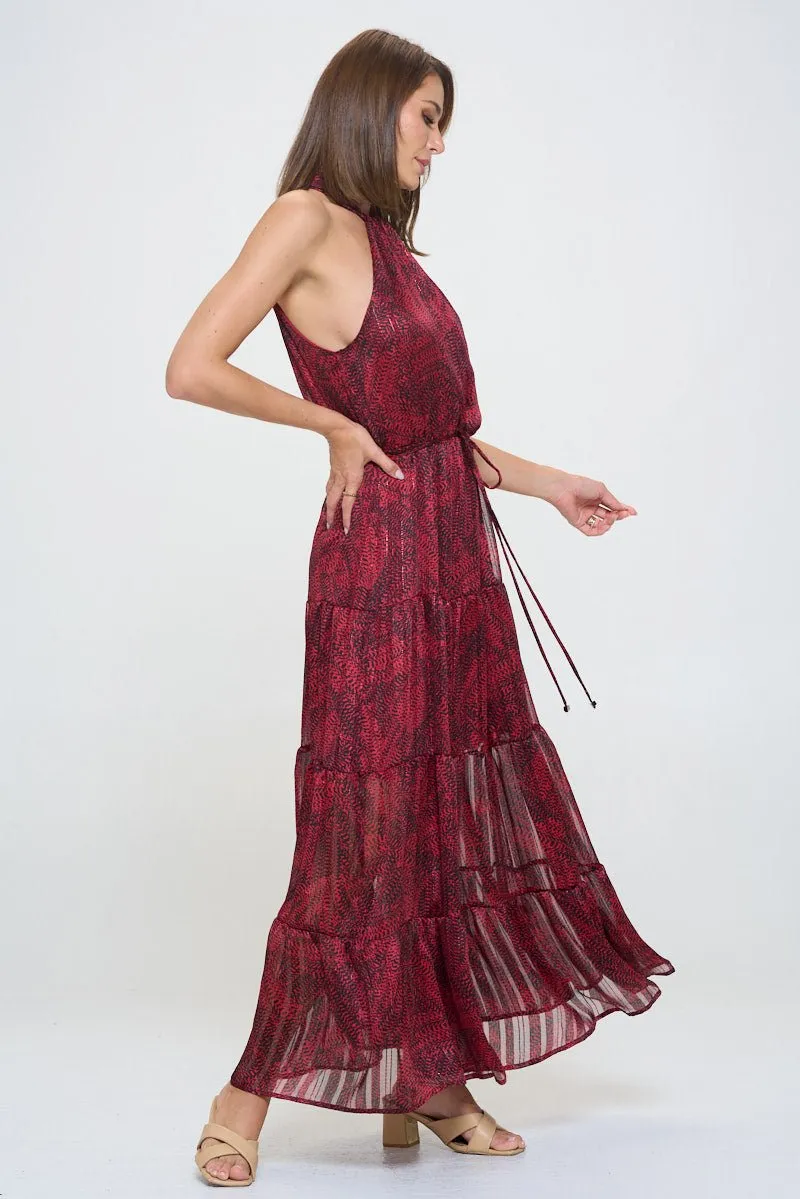 Alexis Tiered Halter Maxi sold by West k product image thumbnail 5