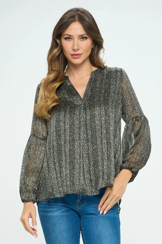 Caitlin Long Sleeve Blouse sold by West k