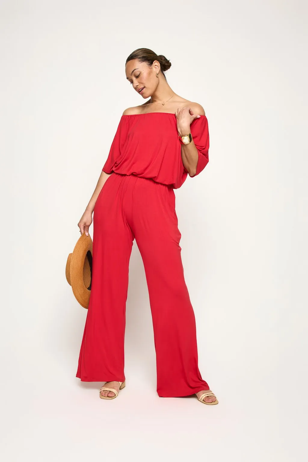 Joy Off Shoulder Jumpsuit sold by West k product image thumbnail 3