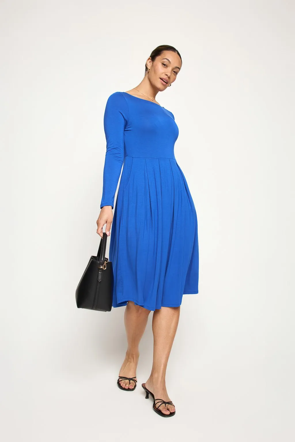 Charlee Long Sleeve A-line Knit Dress sold by West k product image thumbnail 5