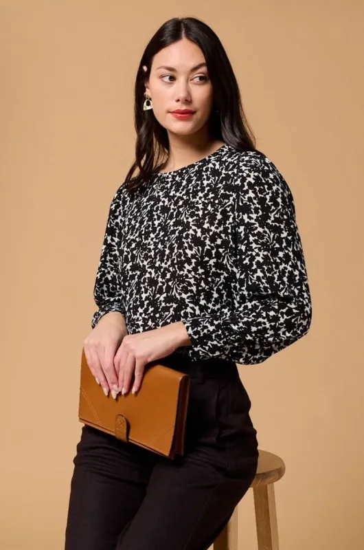 Malaya Long Sleeve Printed Blouse sold by West k