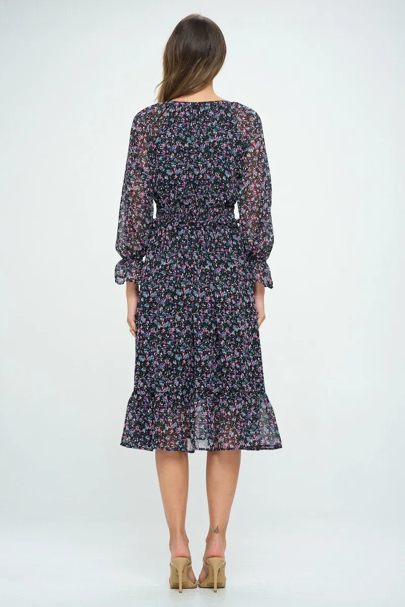 Elisa Tiered Midi Dress sold by West k product image thumbnail 5
