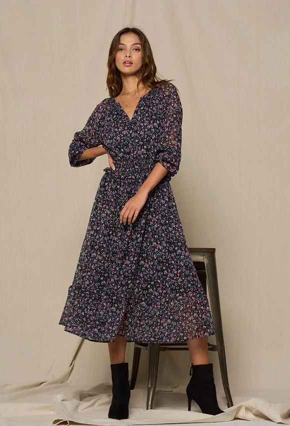 Elisa Tiered Midi Dress sold by West k product image thumbnail 3