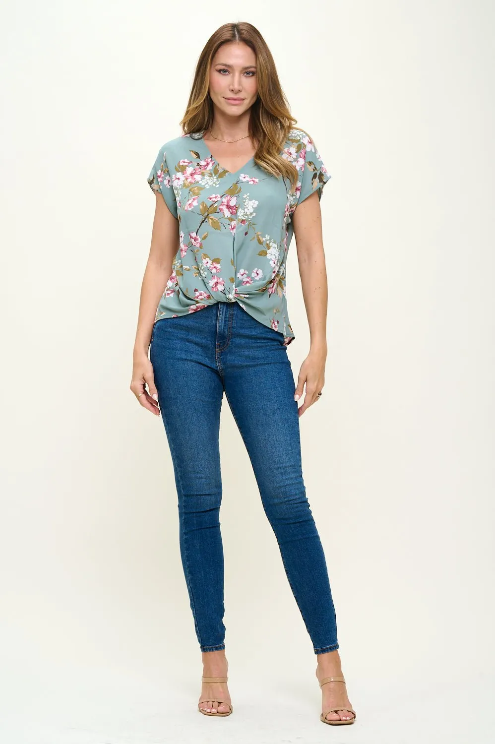 Leah Short Sleeve Woven Top sold by West k product image thumbnail 4