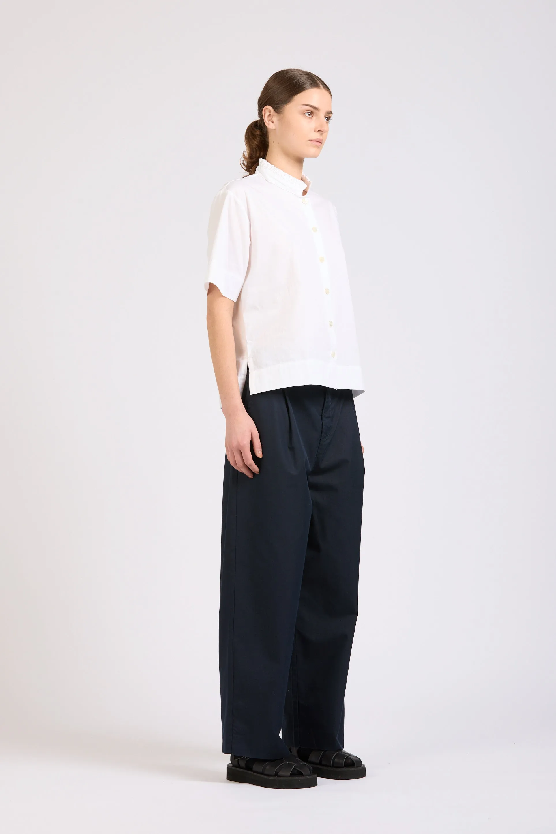 Poplin Frill Shirt, White sold by Handsom product image thumbnail 3