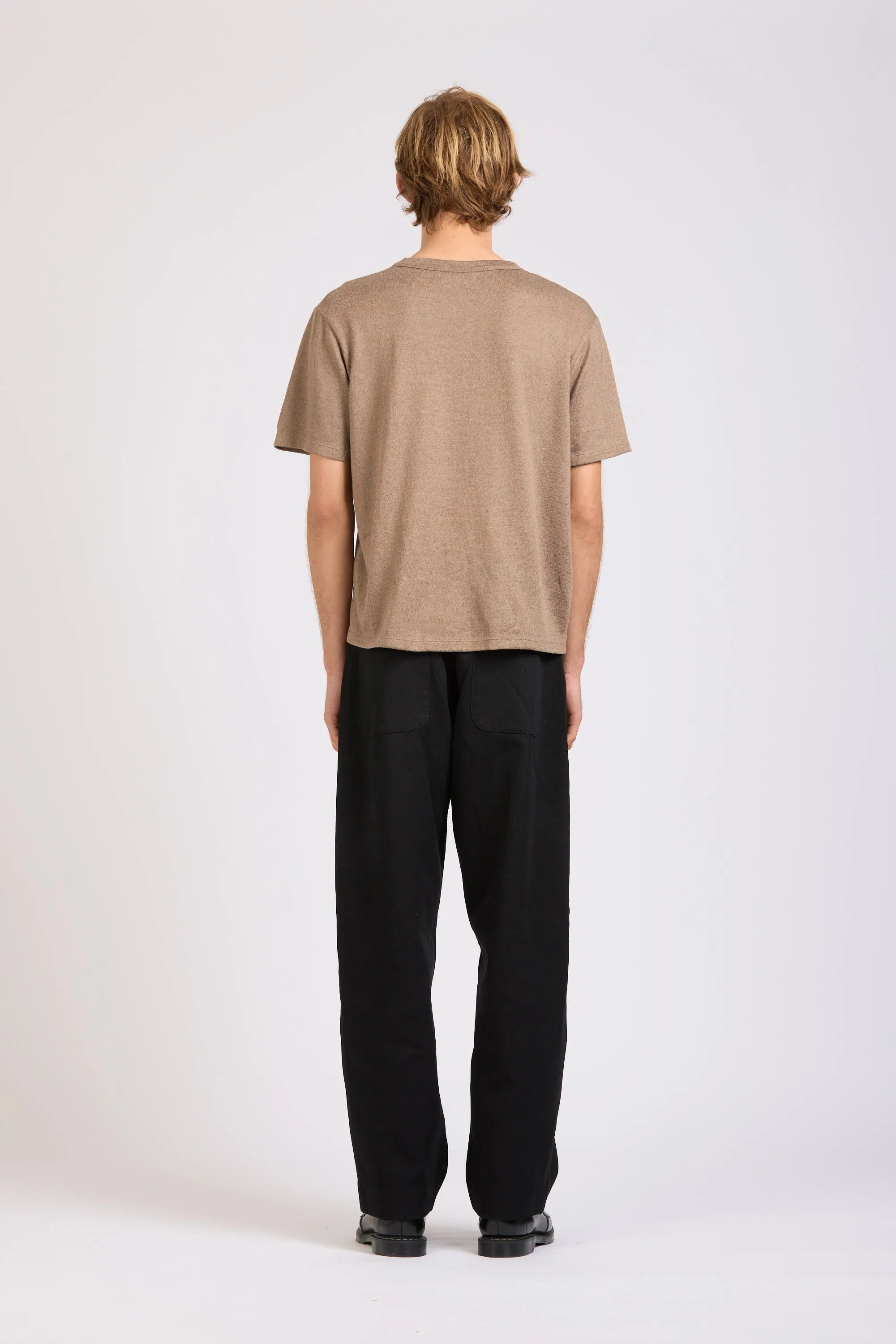 Weave Tee, Linen Cotton, Mushroom sold by Handsom product image thumbnail 4