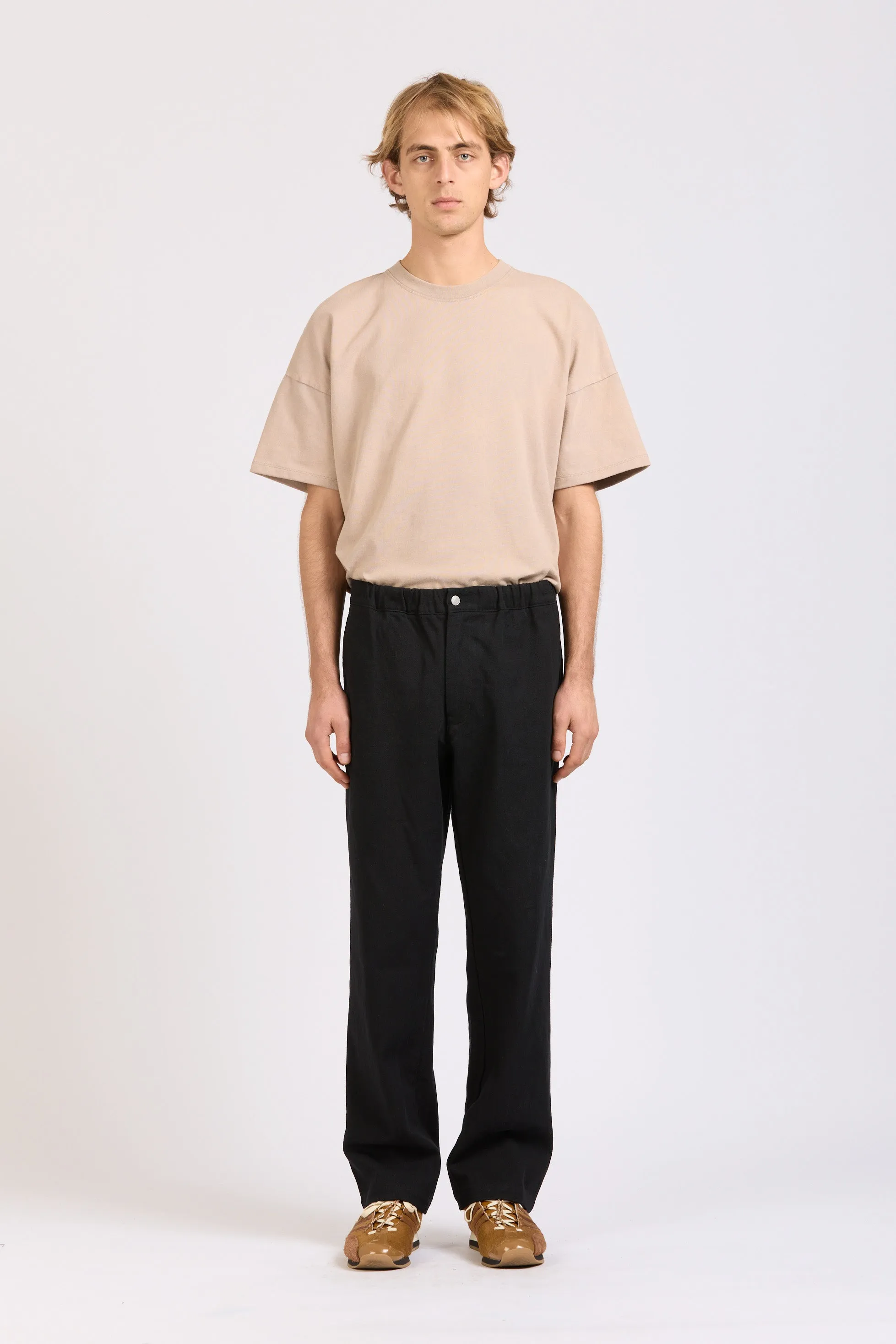 Relaxed Pant, Black Denim sold by Handsom