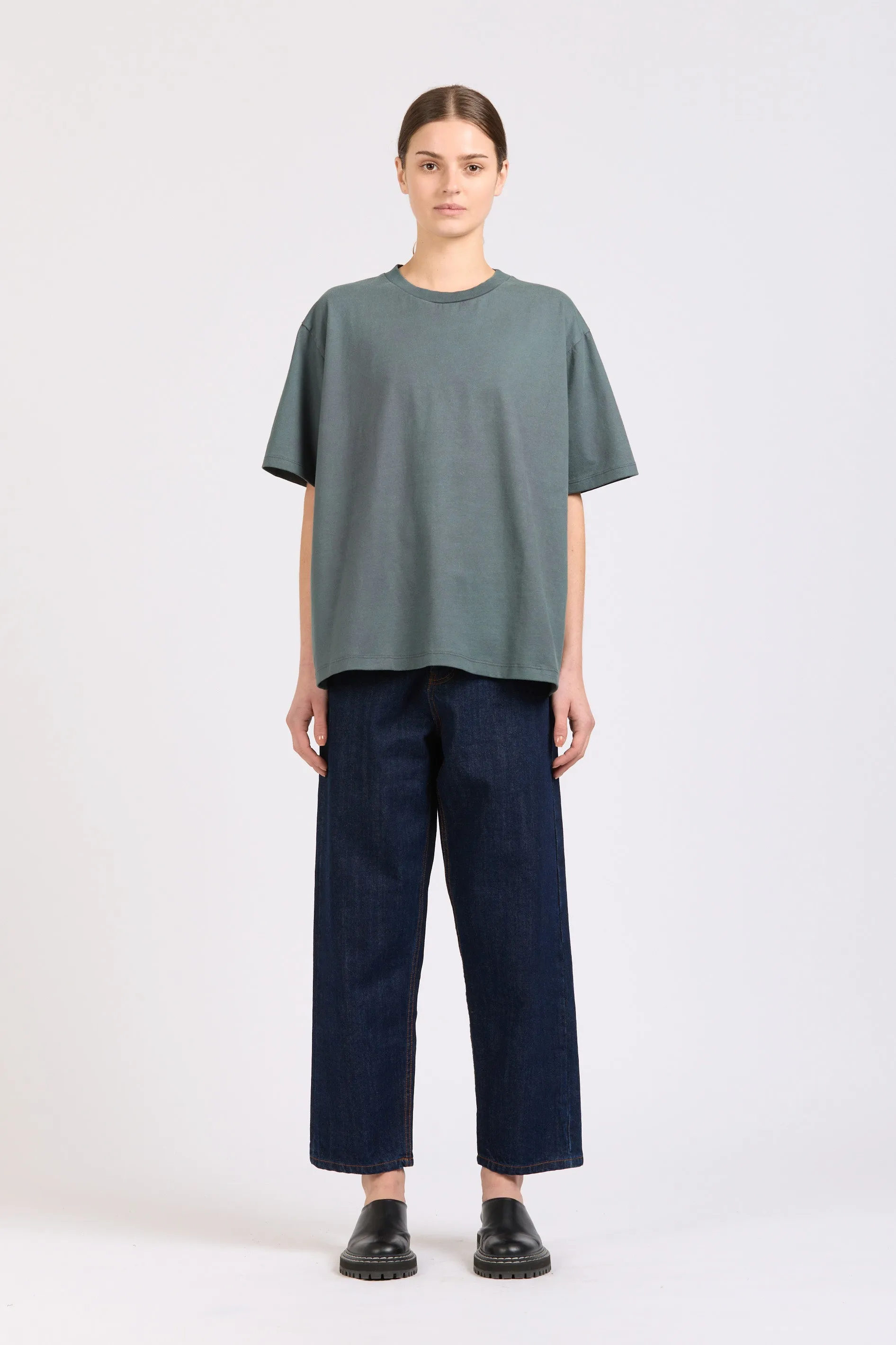 Frame Tee, Teal Wash sold by Handsom product image thumbnail 4