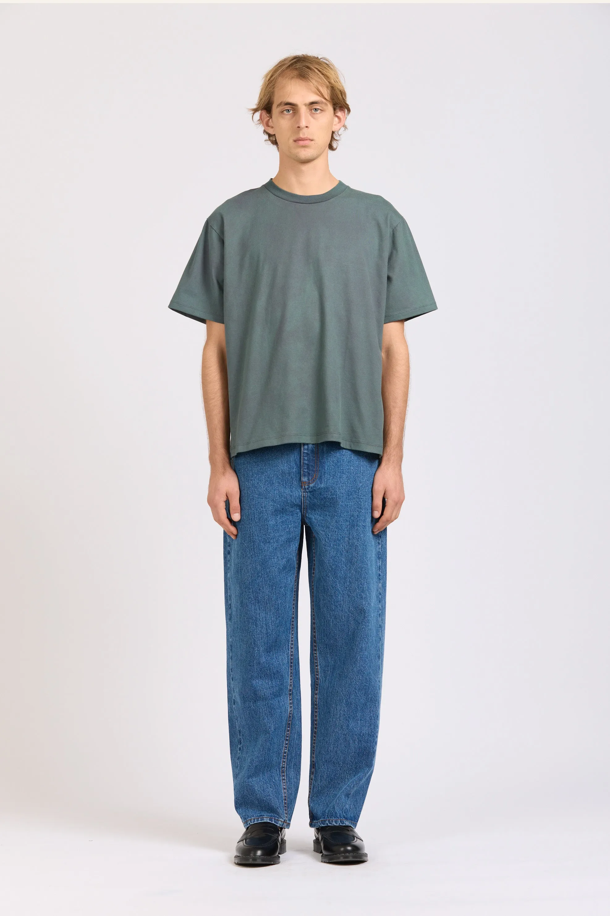 Frame Tee, Teal Wash sold by Handsom product image thumbnail 3